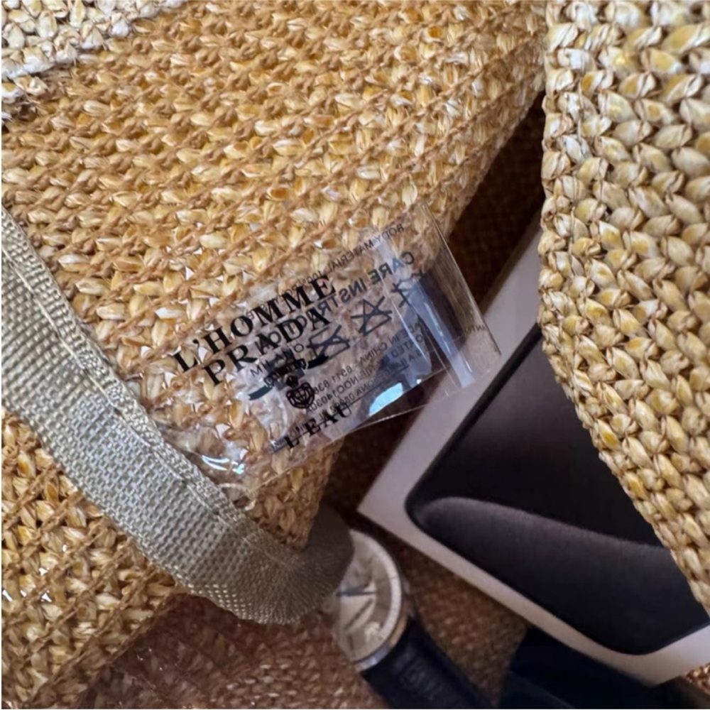 PRADA  Beauty  Small Woven Tote Bag - Picture 3 of 4